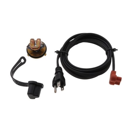 Zerostart Engine Heater - 400W 120V, 1-5/8in. Plug, Brass Adapter Gm 3100076